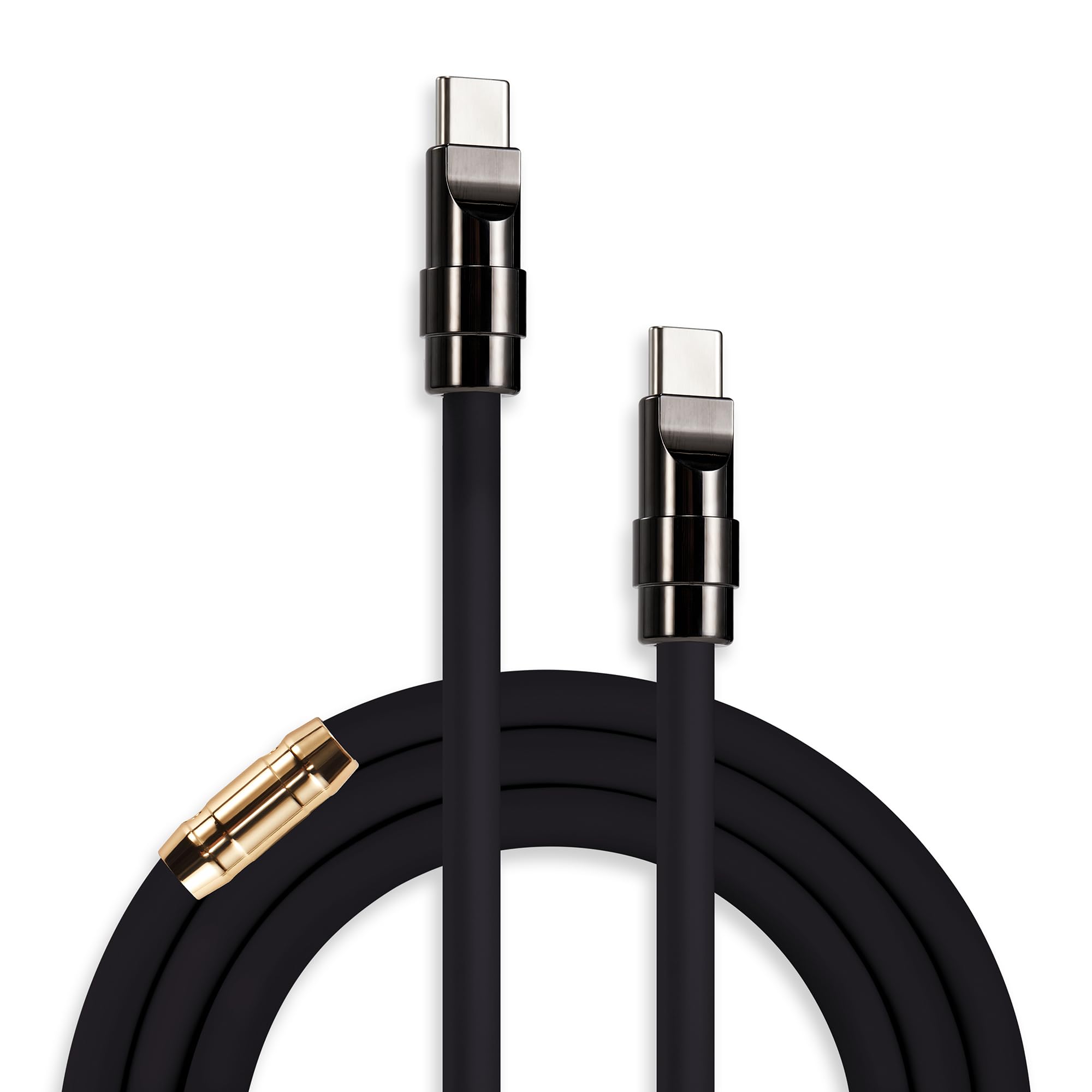 chubbycable 240W Silicone USB C to C Charging Cable, Gold Plus, 9.8FT