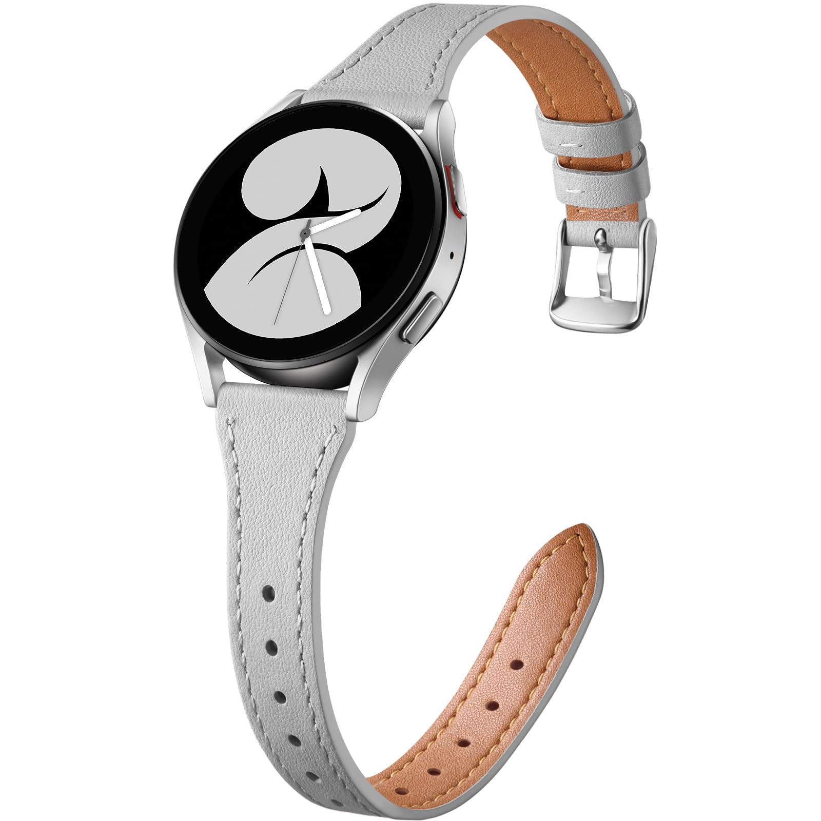 Geak Slim Leather Bands Compatible With Samsung Galaxy Watch 7 Band 40Mm 44Mm/Watch 6 5 4 Band 40Mm 44Mm/Galaxy Watch Active 2,