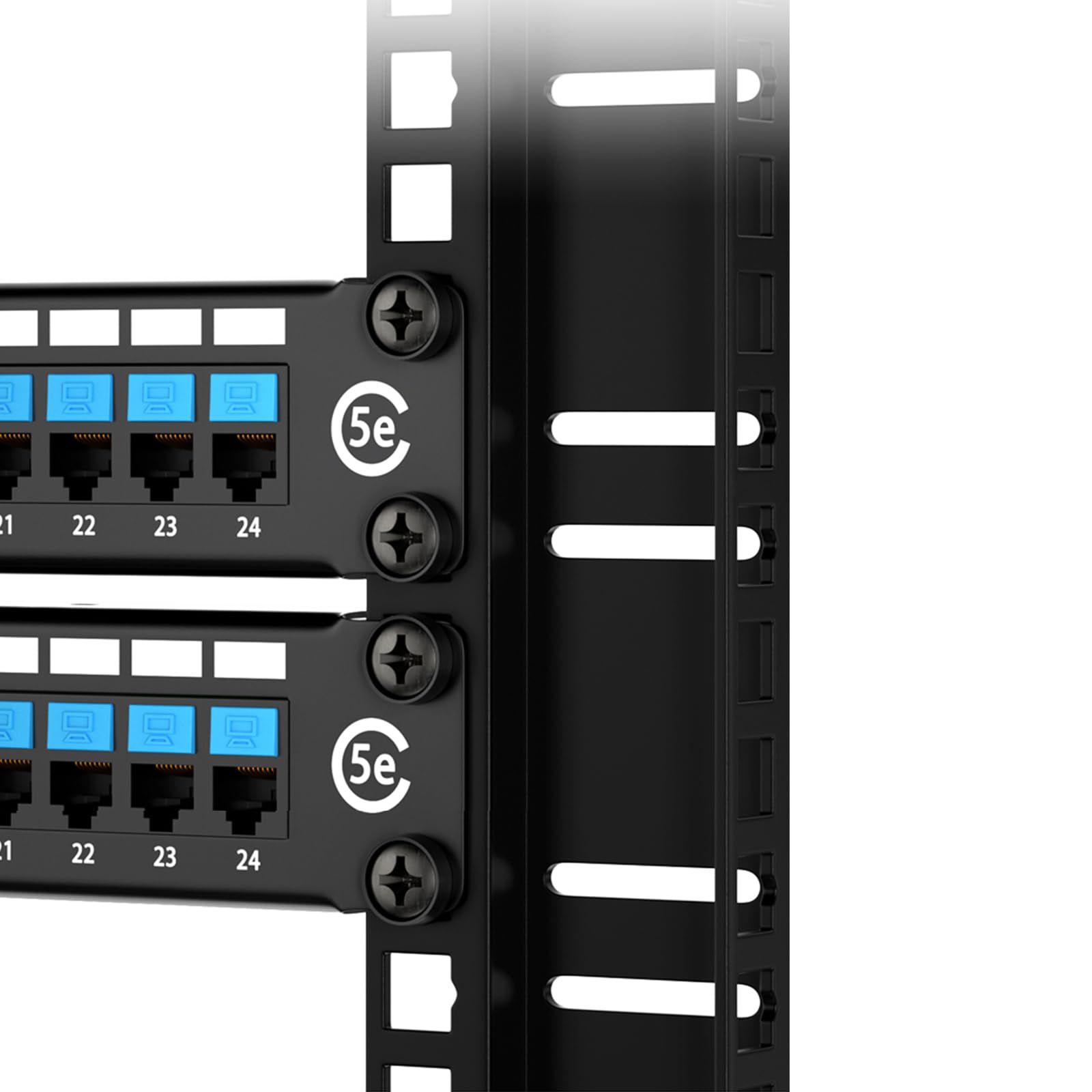 Lancher 60 Pack M6 X 16Mm Screws And Cage Nuts For Server Shelf Cabinets Rack Mount 1U 2U 6U 12U Rack Screw Cage Nut   Black