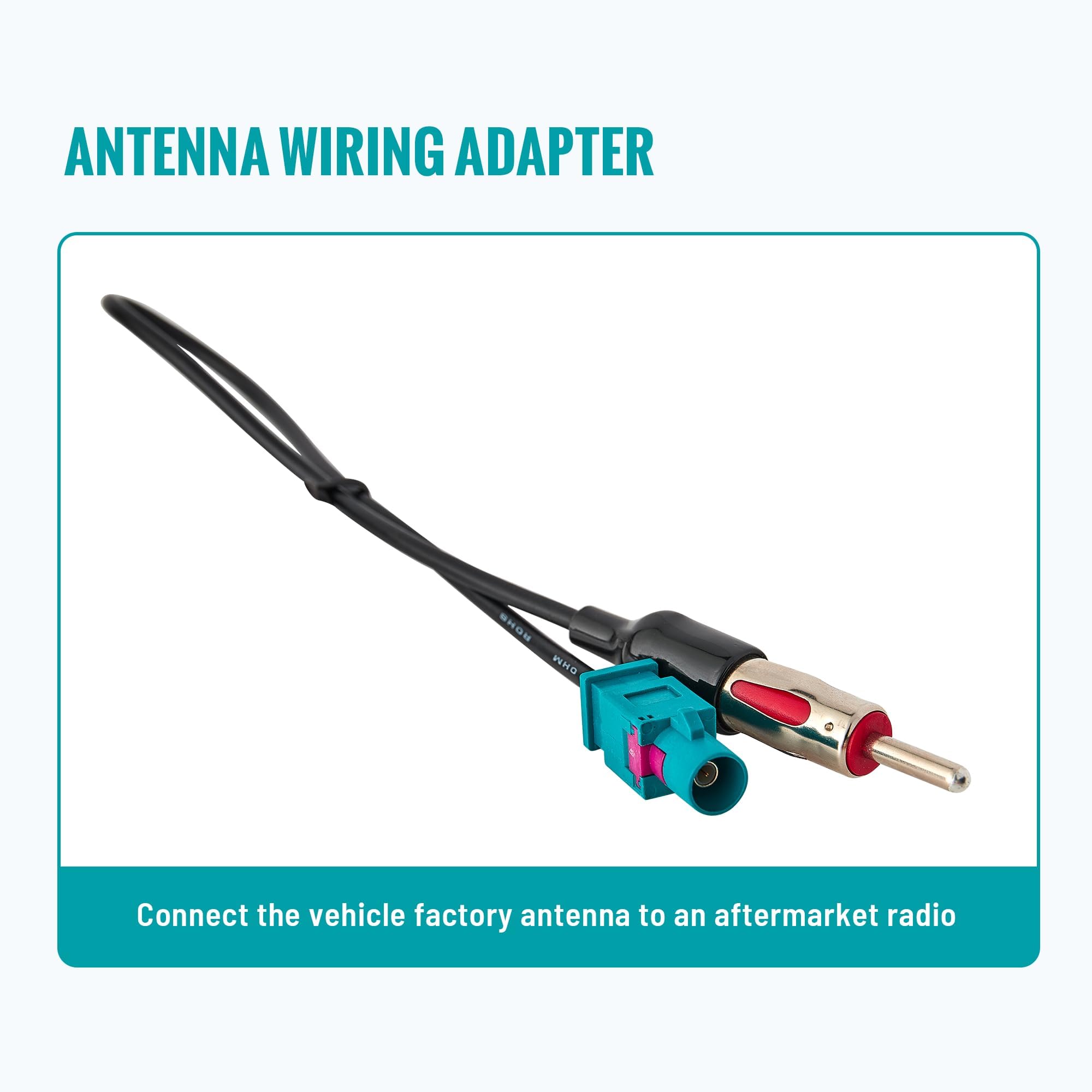 Nuith Stereo Radio Wire Harness With Antenna Adapter Compatible With Bmw 2000 2010/Volkswagen 2004 2015/Mercedes Benz Sprinter 2