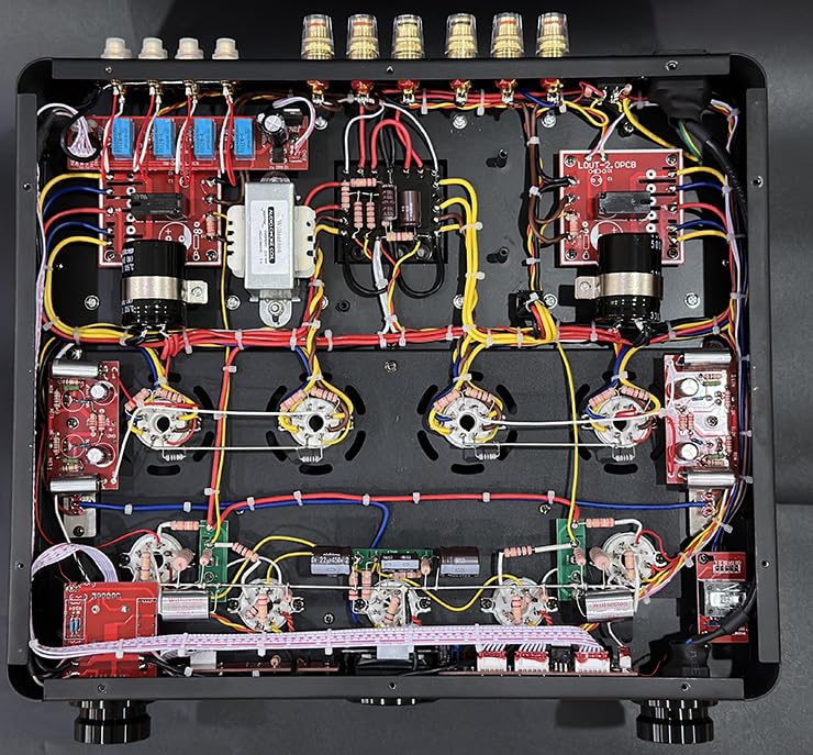 Willsenton R8 Kt88/El34 X4 Tube Amplifier Integrated Amp Power Amplifier Headphone Replaceable Basic Meter (Black)