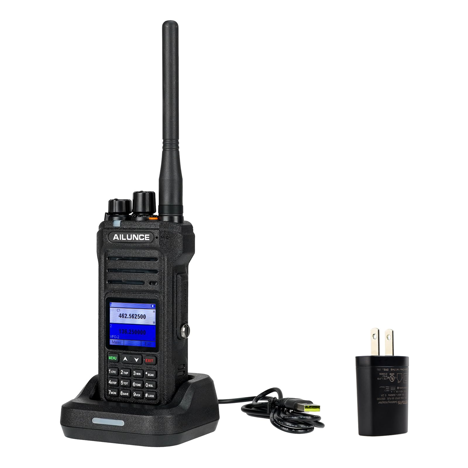 Retevis Ailunce Ha1G Gmrs Radio, Gmrs Handheld Radio With Cable, Ip67 Waterproof, Noaa, 2800Mah, Gmrs Repeater Capable Two Way Radio With Usb C Charging