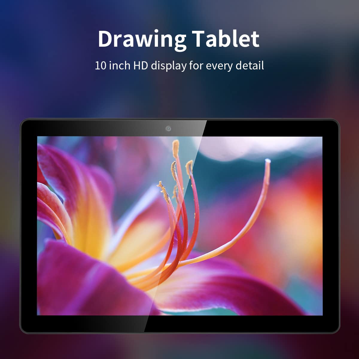 Frunsi Standalone Drawing Tablet With No Computer Needed, 10 Inch Drawing Tablet With Screen, Sensitive Pen, Fhd Display, Androi