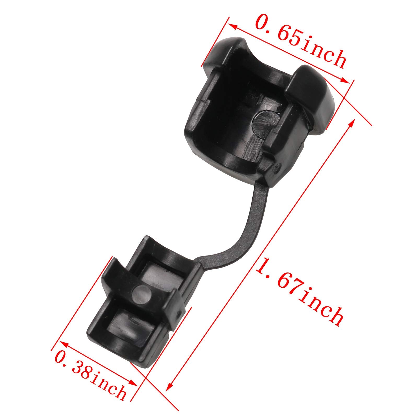 Hj Garden 10Pcs Wire Cover Round Cable Wire Strain Relief Bush Grommet Round Strain Relief Bushing Electric Cable Protection Cor