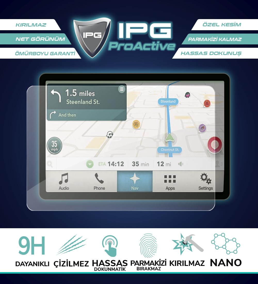 Ipg Proactive Made For Audi 2020-24 A4 A5 - Sportback 10.1 Inch Navigation + 12.3 Dashboard (2 Pieces) 9H Hardness Screen Protec