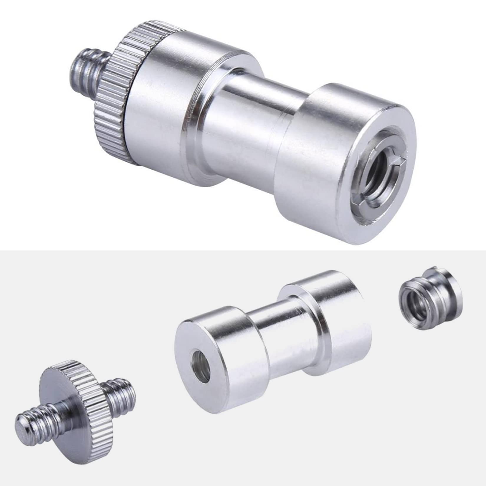 Homeet 16Pcs Camera Screws Mount Set 1/4 Inch And 3/8 Inch Threaded Converter Screws Adapter Flash Shoe Mount For Dslr Camera/Tr