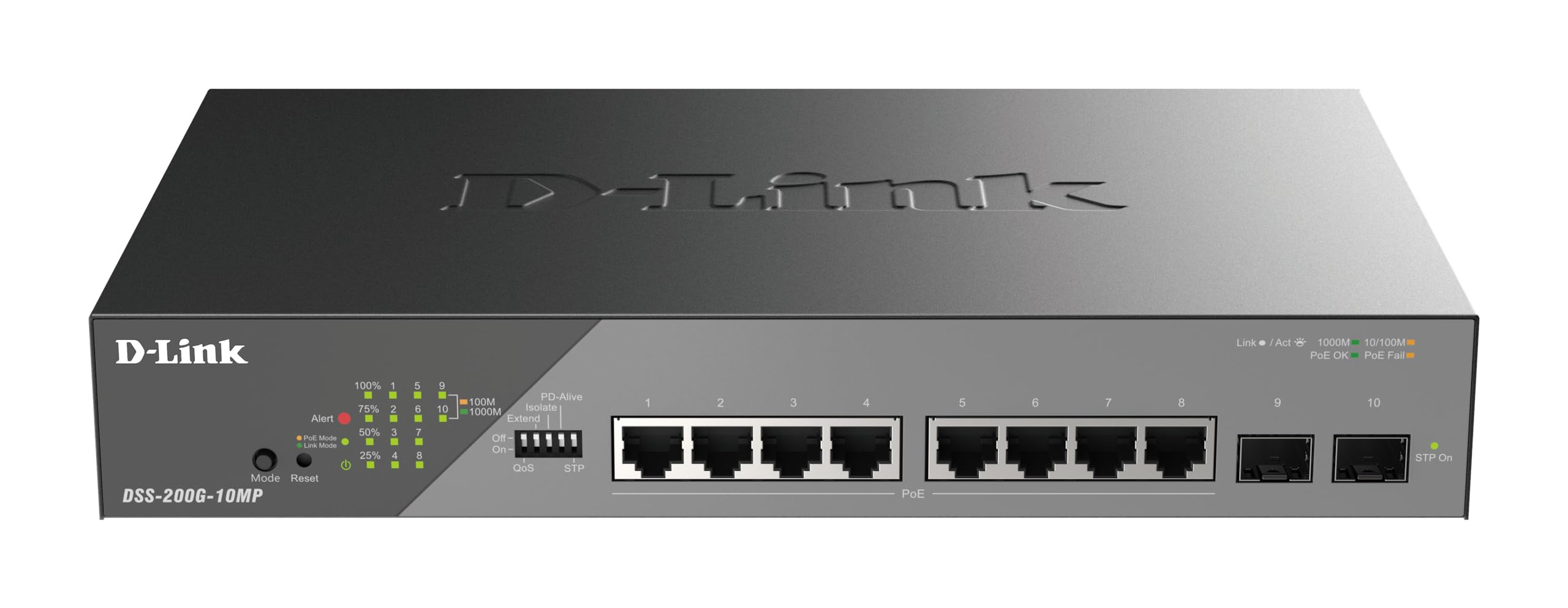 10 Port Gig Poe Switch 135W