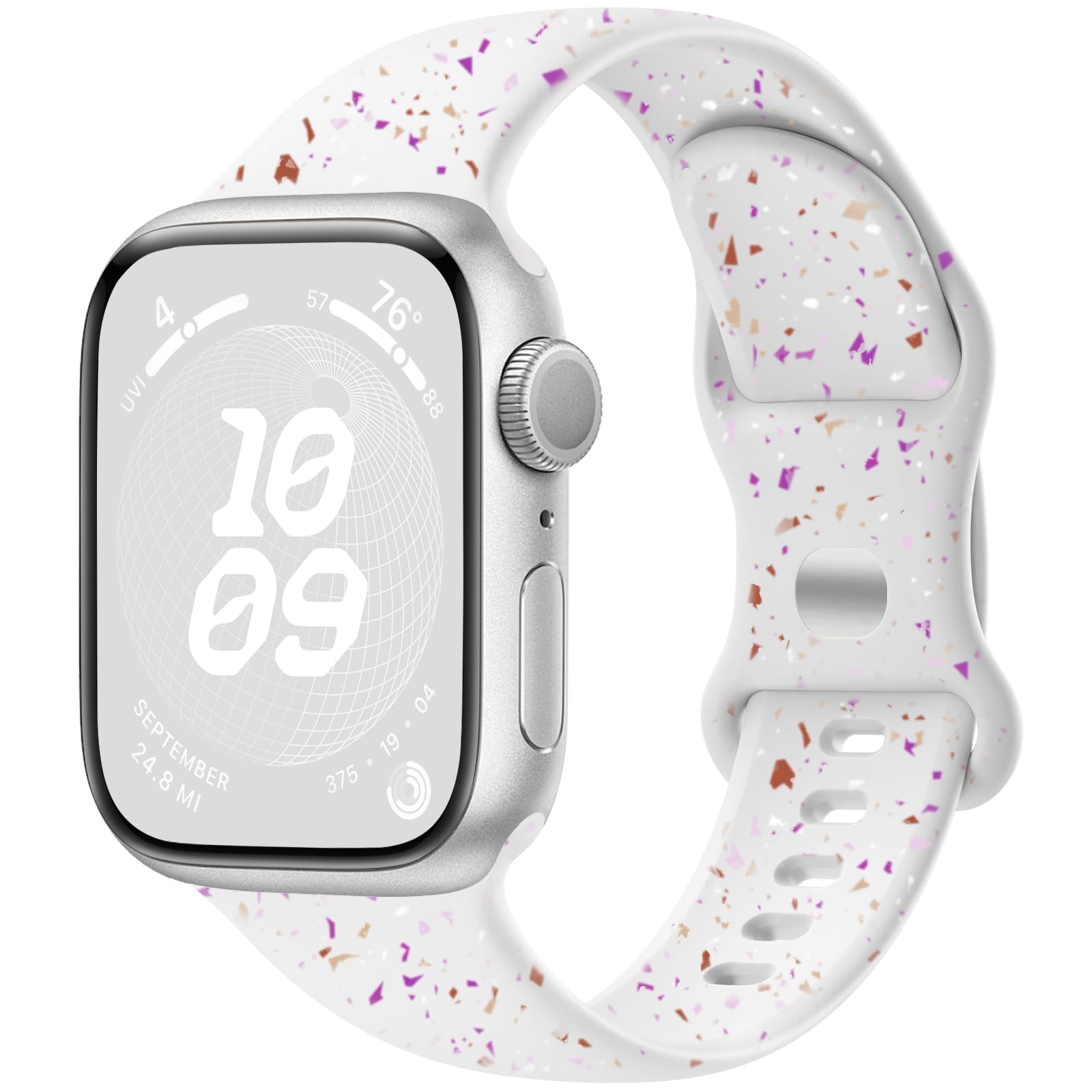 Imivio Sport Band Compatible With Apple Watch Bands For Women 38Mm 40Mm 41Mm 42Mm 44Mm 45Mm 49Mm For Women Men, Soft Silicone Wa