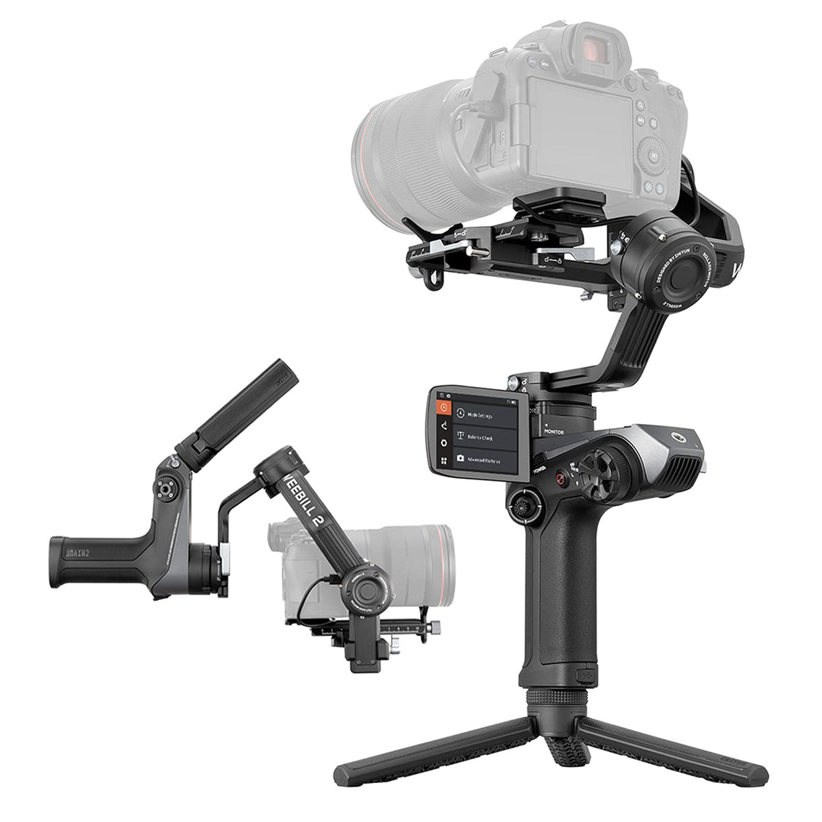 Zhiyun Weebill 2 Camera Stabilizer 3-Axis Gimbal Stabilizer For Dslr And Mirrorless Camera With 2.88    Flip-Out Touchscreen
