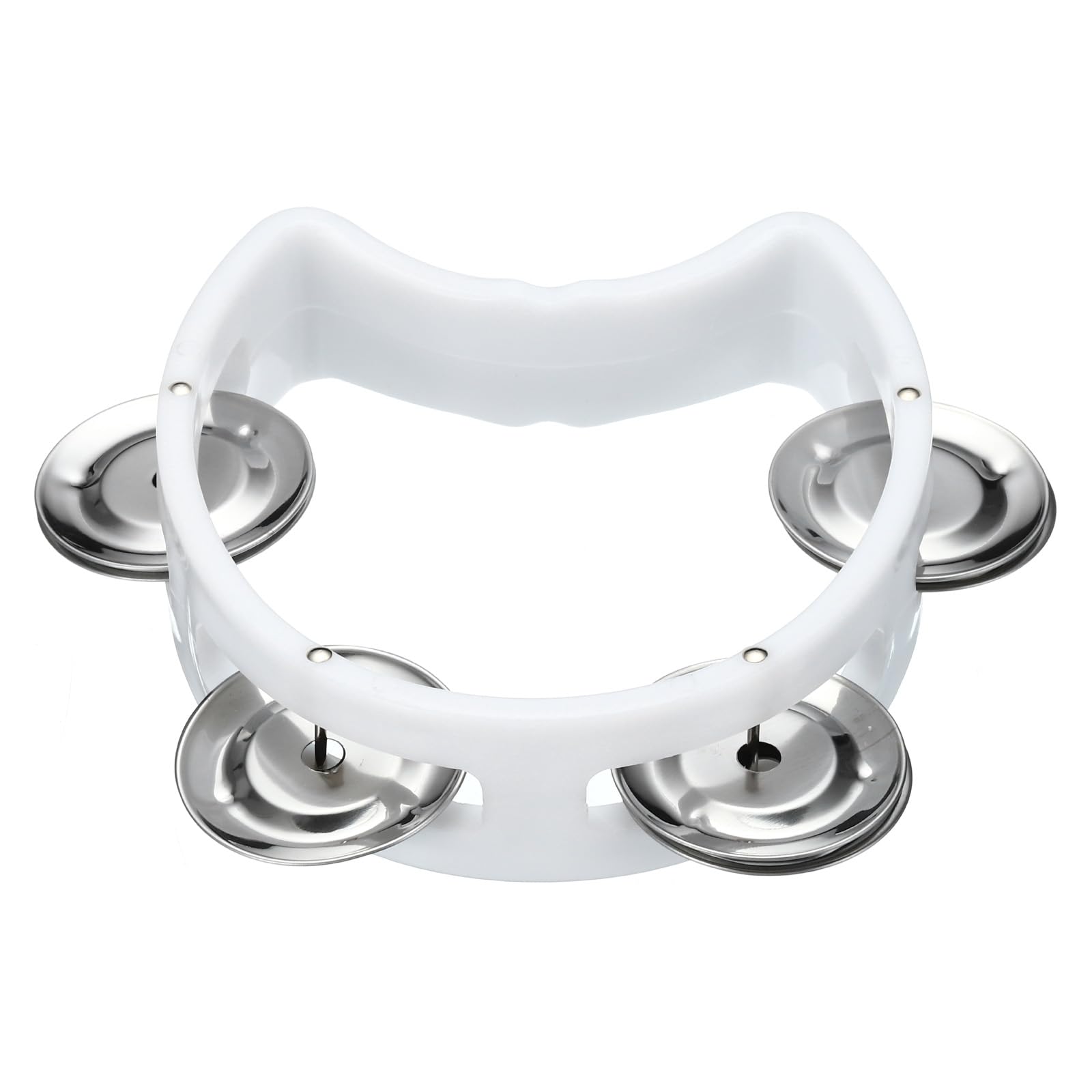 PATIKIL Tambourine, Jingle Bells Wrist Bells Hand Bell Percussion Instruments Musical Rhythm Band Plastic for Adults Church Birt