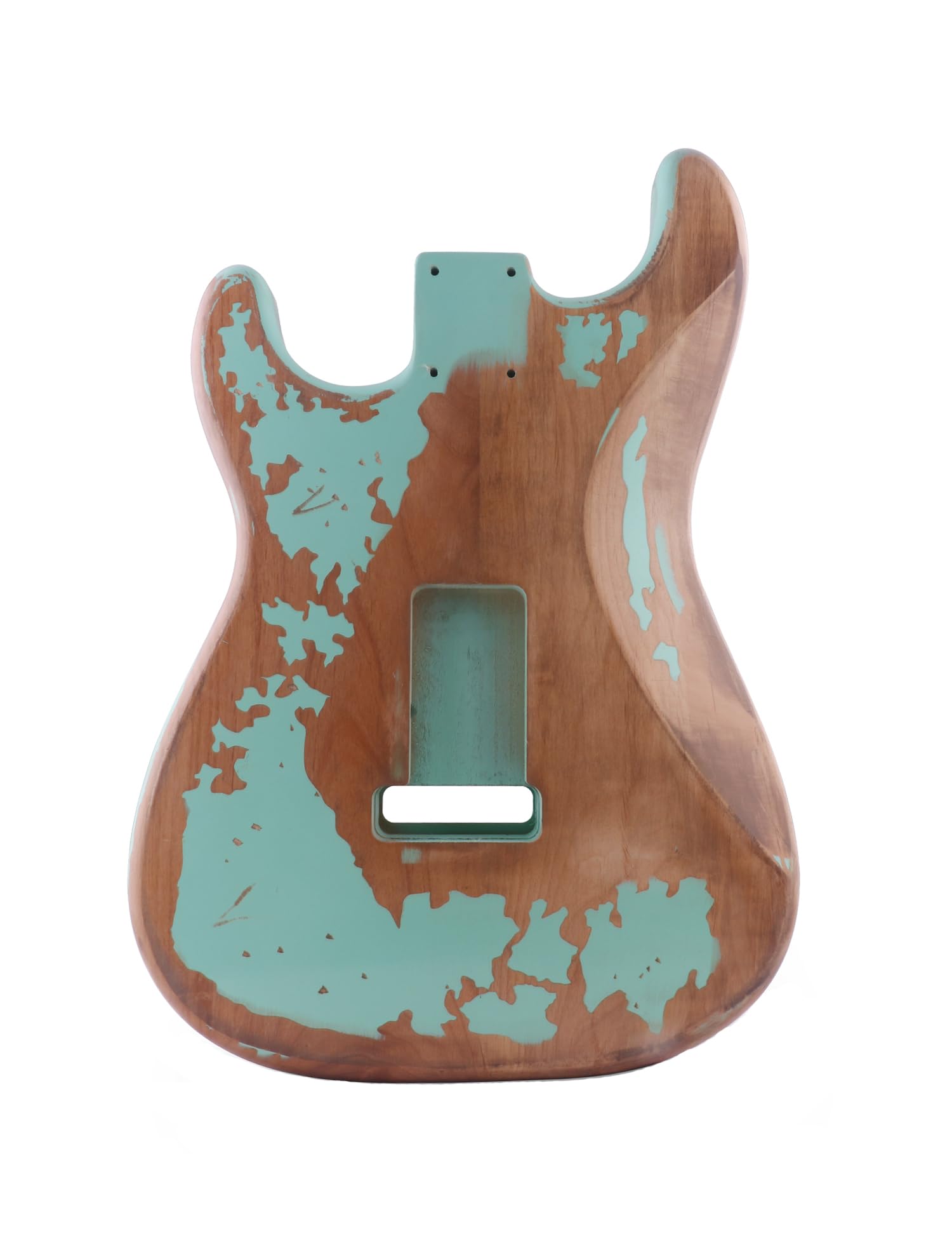 Sunsmile Relic Electric Guitar Body Nitro Top Alder Wood St Style Diy Guitar Body H S H Seafoam Green.