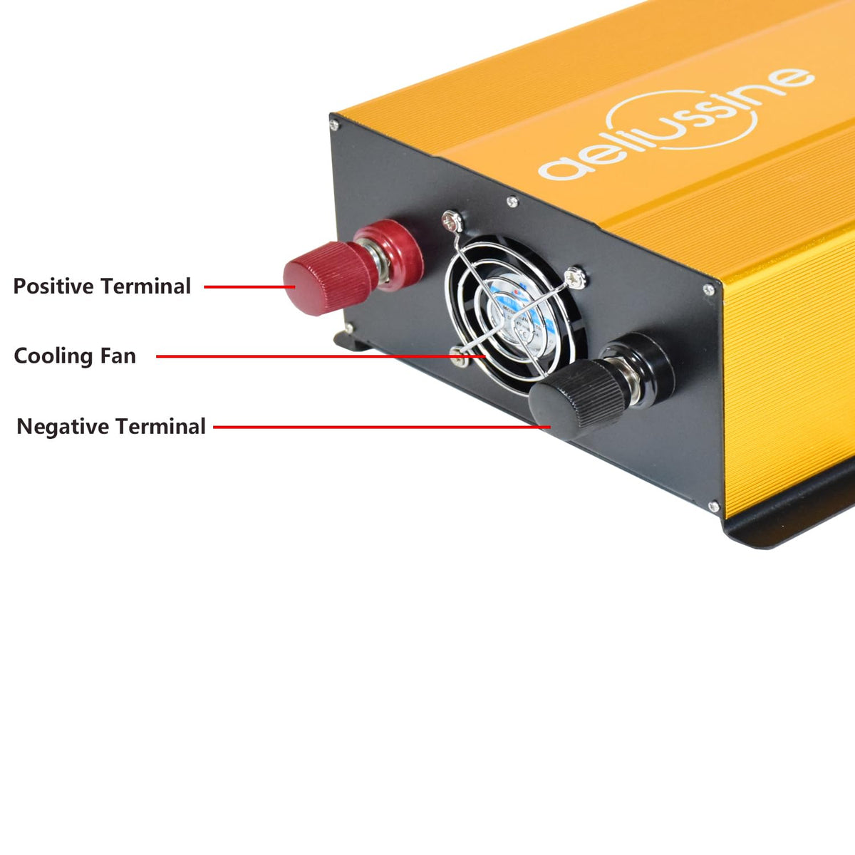 aeliussine 1000W Pure Sine Wave Inverter-36V DC to 110V 120V AC Power ...