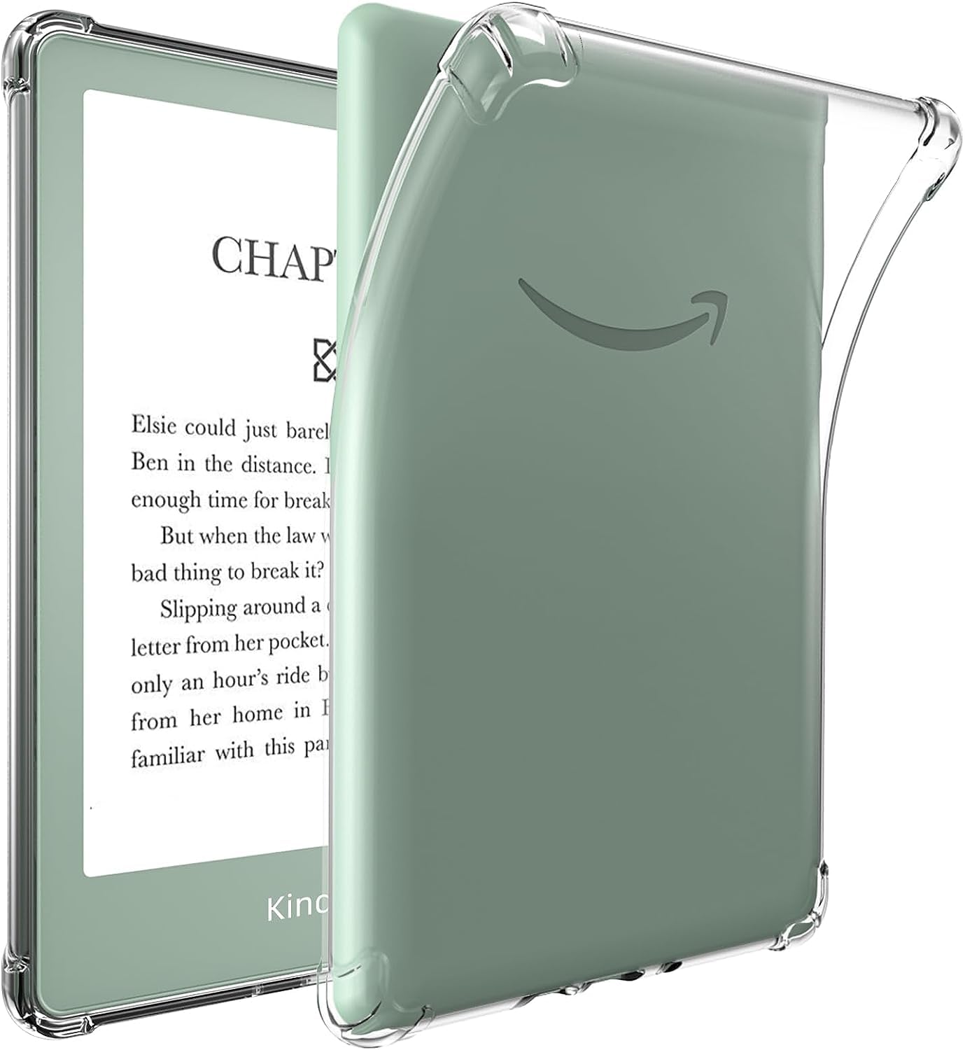Clear Case For 6.8'' Kindle Paperwhite 11Th Generation 2021 And Signature Edition Tpu Back Cover, Bumper Corners Slim Protective