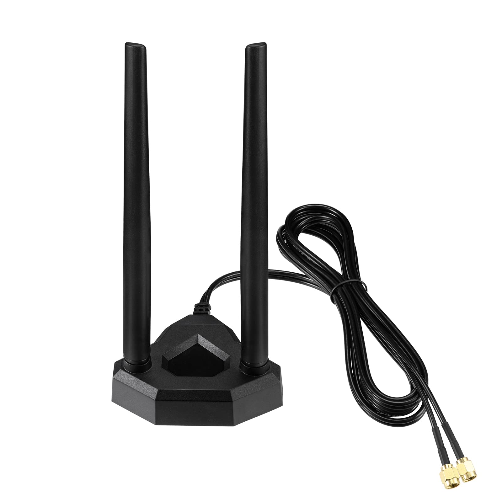 Eightwood Dual Band Wifi Antenna 2.4Ghz 5Ghz Rp Sma Wifi Antennae With 6.5Ft Extension Cable For Pc Desktop Computer Pci Pcie Wi