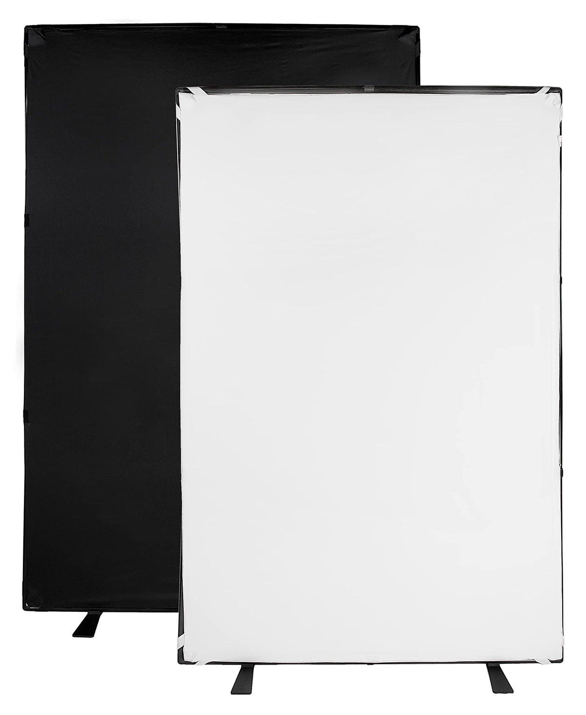 Complete Portable Background Kit W/Bag - 5 X 7.4Ft (1.5 X 2.1M) Black/White