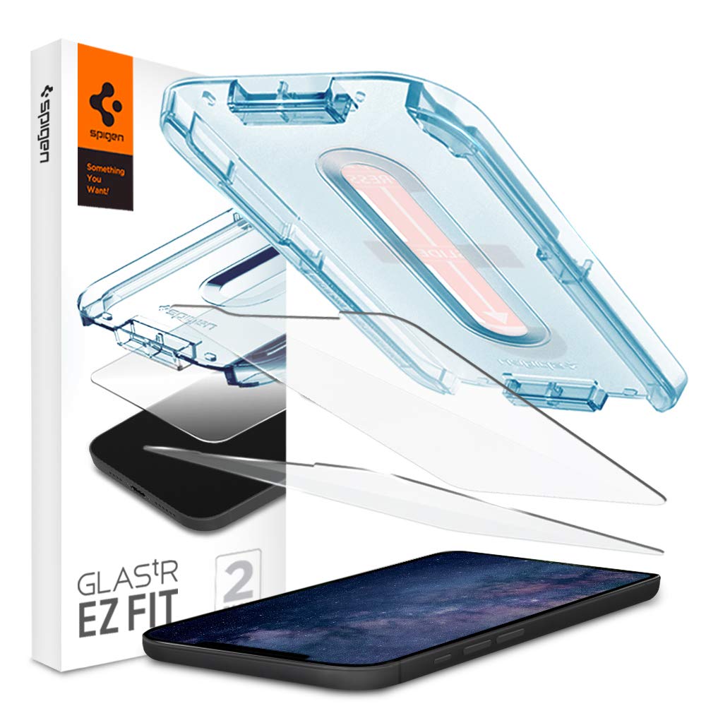 Spigen Tempered Glass Screen Protector Glastr Ez Fit] Designed For Iphone 12 Mini (2020) 54 Inch] Case Friendly]   2 Pack