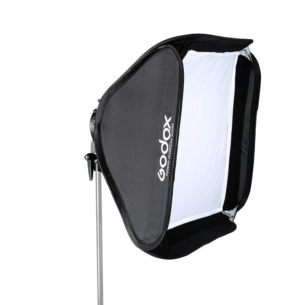 Godox 24''X 24'' 60Cmx60Cm Foldable Universal Softbox With S Style Speedlite Bracket For Flash Bowens Elinchrom Mount Accessorie