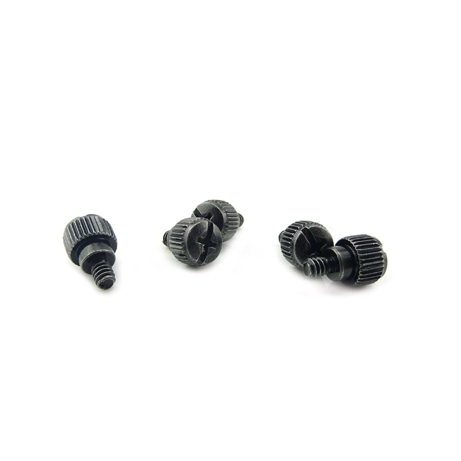 Honbay 50Pcs 6# 32X5 M3.5 Pc Computer Case Thumbscrews Thumb Screws Black Zinc (50)