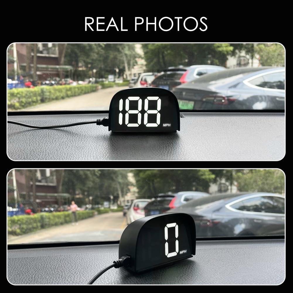 Vjoycar P20 New Car Speedometer Gps Hud Head Up Display, Mph Digital Speed Meter Gauge For Cars Trucks Motorcycle Bike Atv Suv P