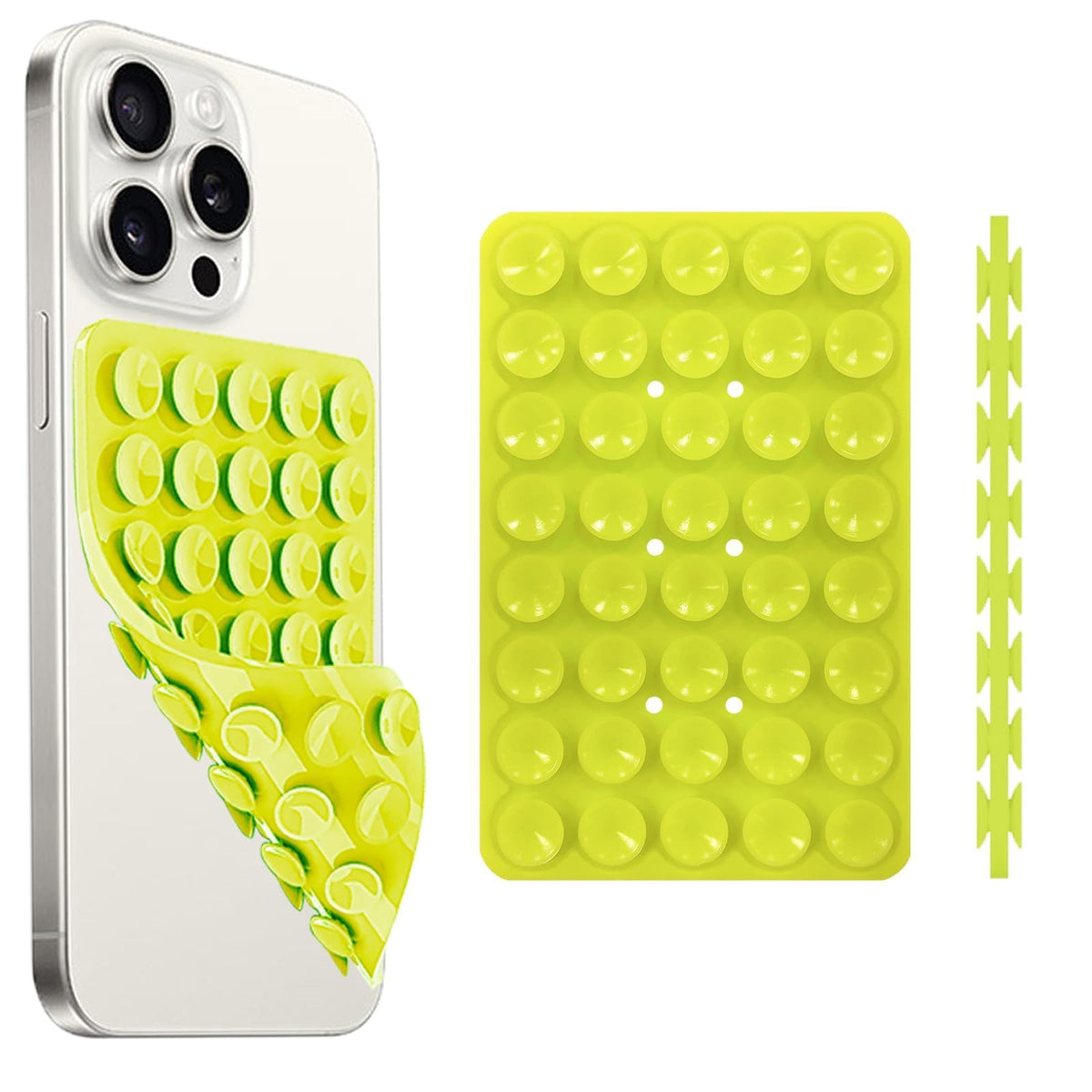 Yojaro Silicone Suction Cup Phone Case Mount Double Sided, Phone Accessories Hands-Free Strong Grip Holder For Selfies And Video
