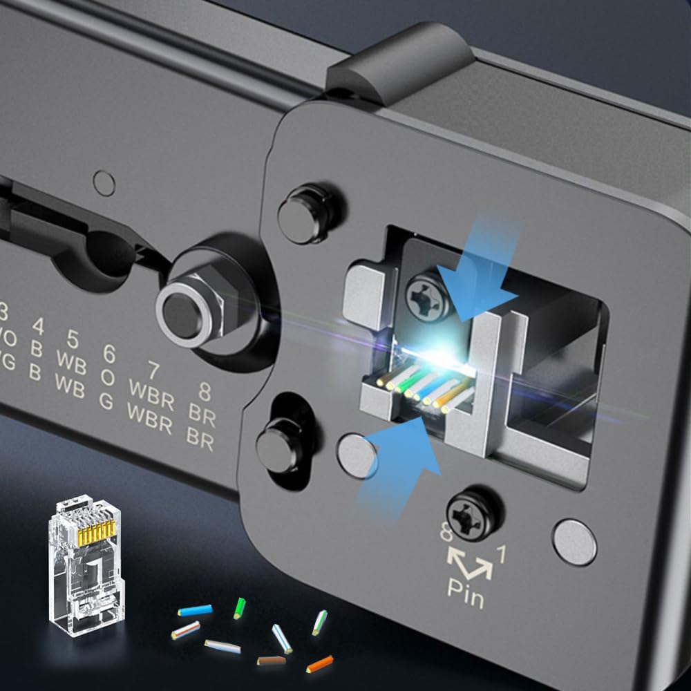 Zoerax 50-Pack Rj45 Cat6 Pass Through Connector Rj45 Modular Plugs For Solid Or Stranded Utp Cable