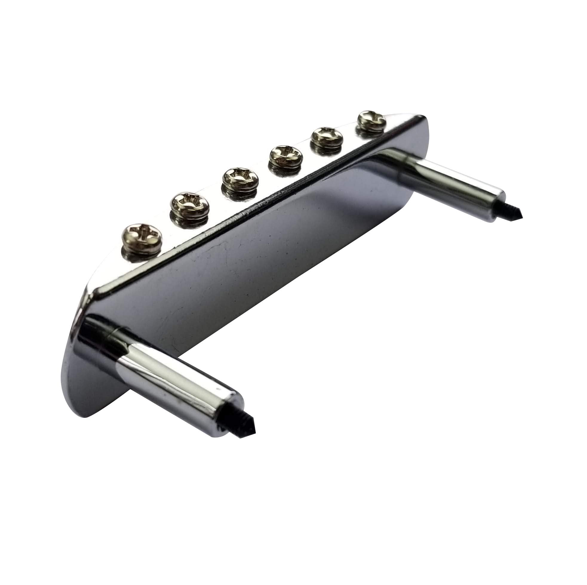 Mustang Bridge W/Large Saddles, Also Fits Fender Jaguar Or Jazzmaster  Chrome