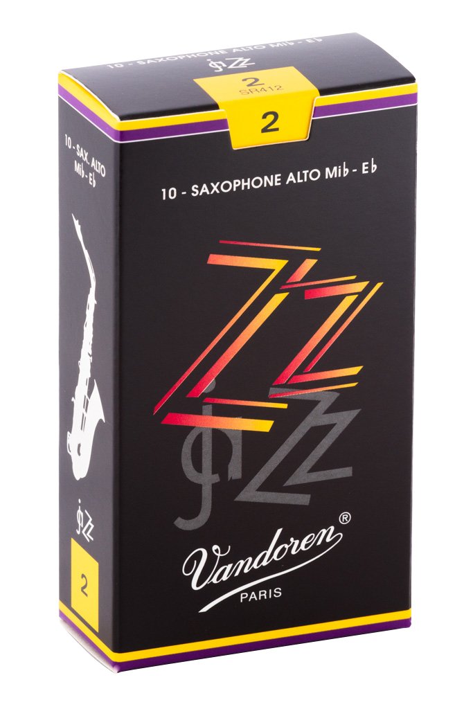 Vandoren Sr412 Alto Sax Zz Reeds Strength 2; Box Of 10