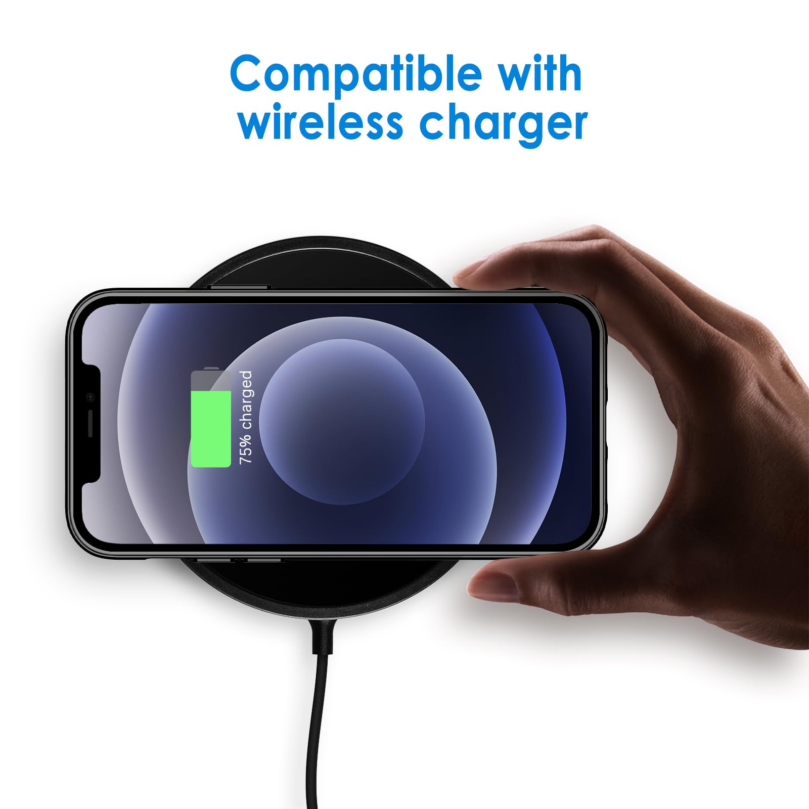 Jetech Case Compatible With Iphone 12 Mini 5.4 Inch, Shockproof Bumper Cover, Anti Scratch Clear Back (Black)