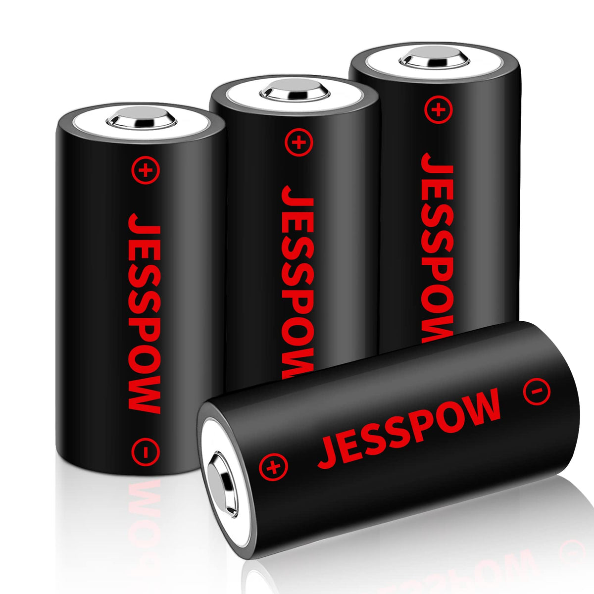 Jesspow Cr123A Lithium Batteries, Cr123A Rechargeable Batteries 3.7V For Arlo Cameras Vmc3030 Vmk3200 Vms3330 3430 3530 And Flas