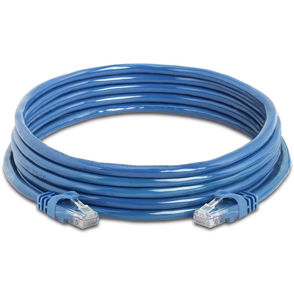 Cmple   High Speed Cat 6 Cable   10 Gbps Network Cable, Cat6 Ethernet Lan, Gold Plated Rj45 Connectors   15 Feet Blue