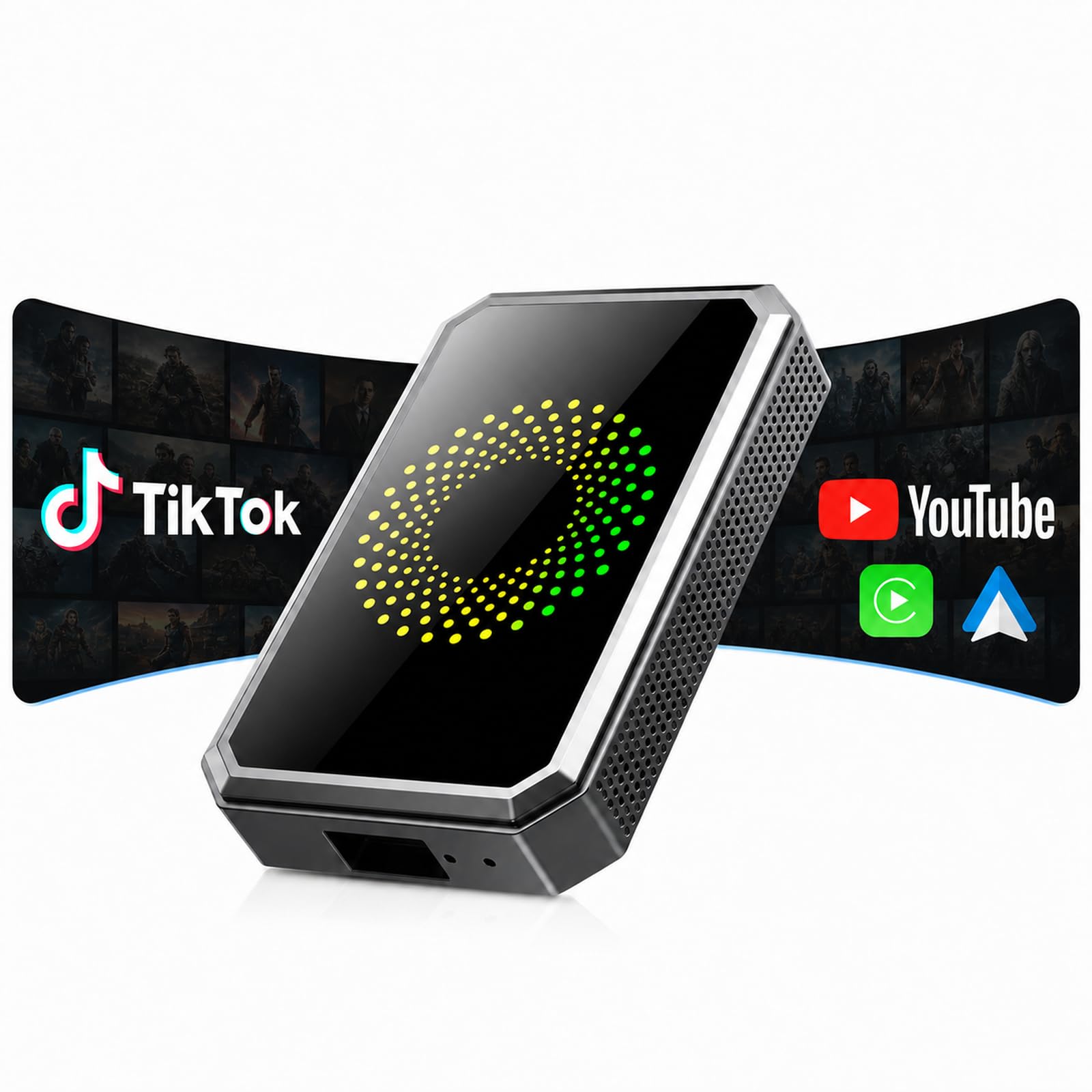 TOGUARDGO Wireless Carplay Adapter 31 Magic AI Box with YouTube TikTok
