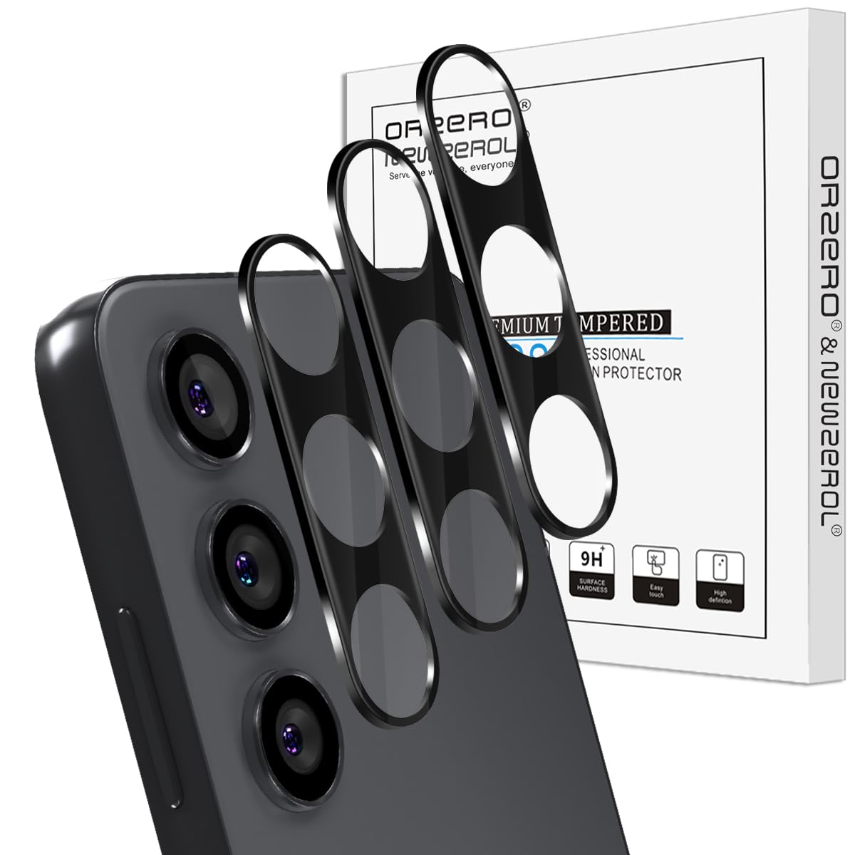 Orzero (3 Pack) Camera Lens Protector Compatible for Samsung Galaxy S24/S23/S23 Plus (Not for S24 Plus/S23 FE) Protector de C  m