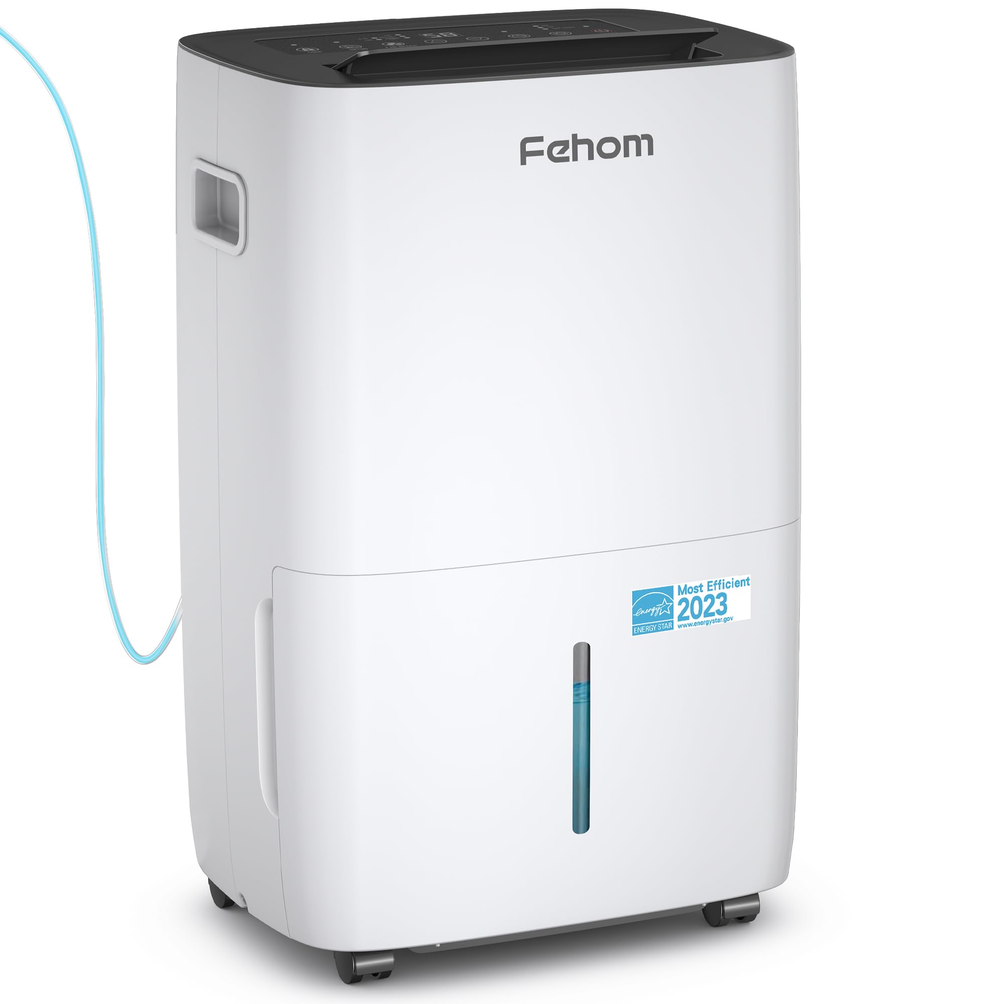 Fehom 150 Pints Dehumidifier With Pump Most Efficient Energy Star   7,000 Sq. Ft. Dehumidifier For Basement With Drain Hose And