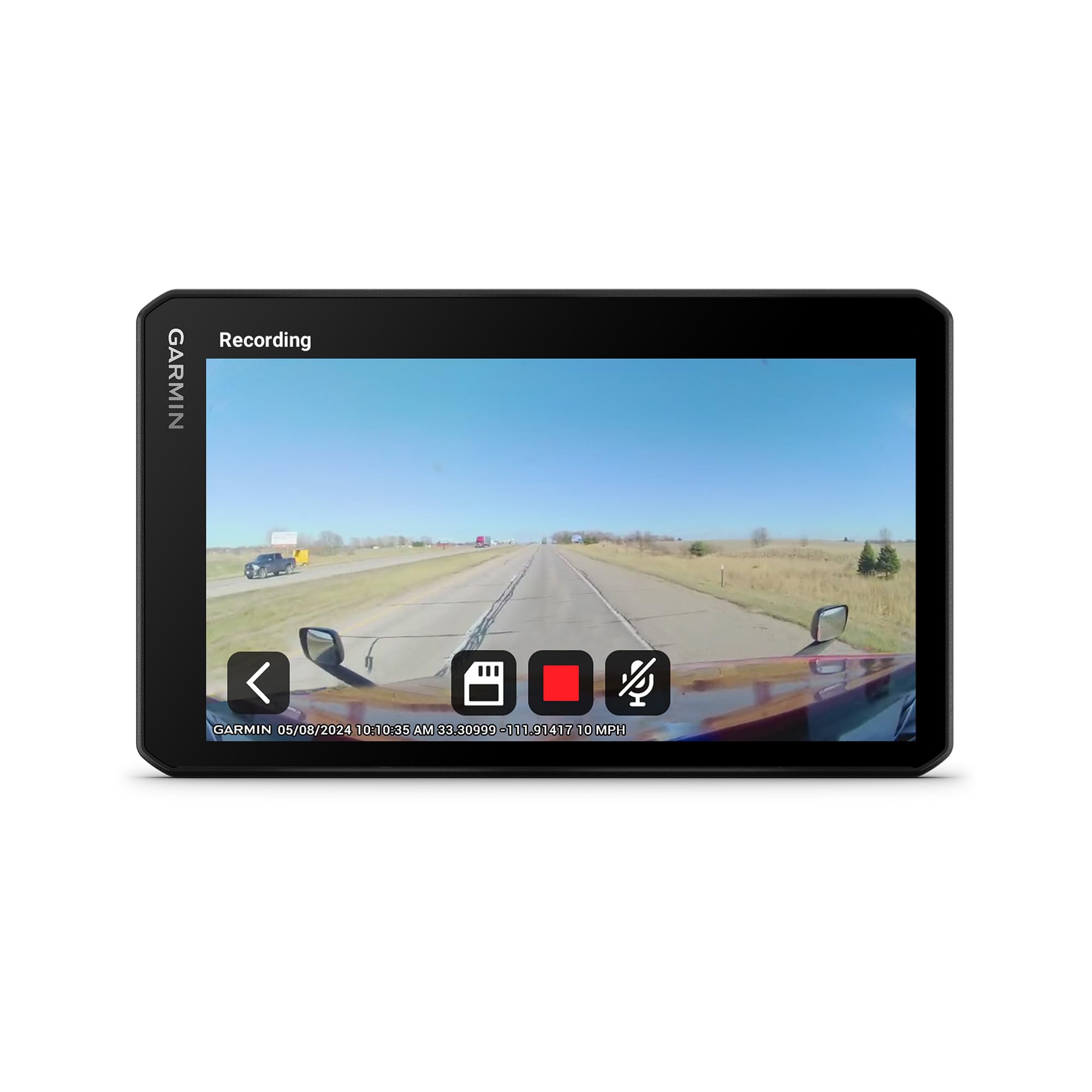 Garmin Dezlcam Otr725 High-Res 7    Gps Truck Navigator With Built-In 1080P Hd Dash Cam, Automatic Incident Recording, Custom Tr