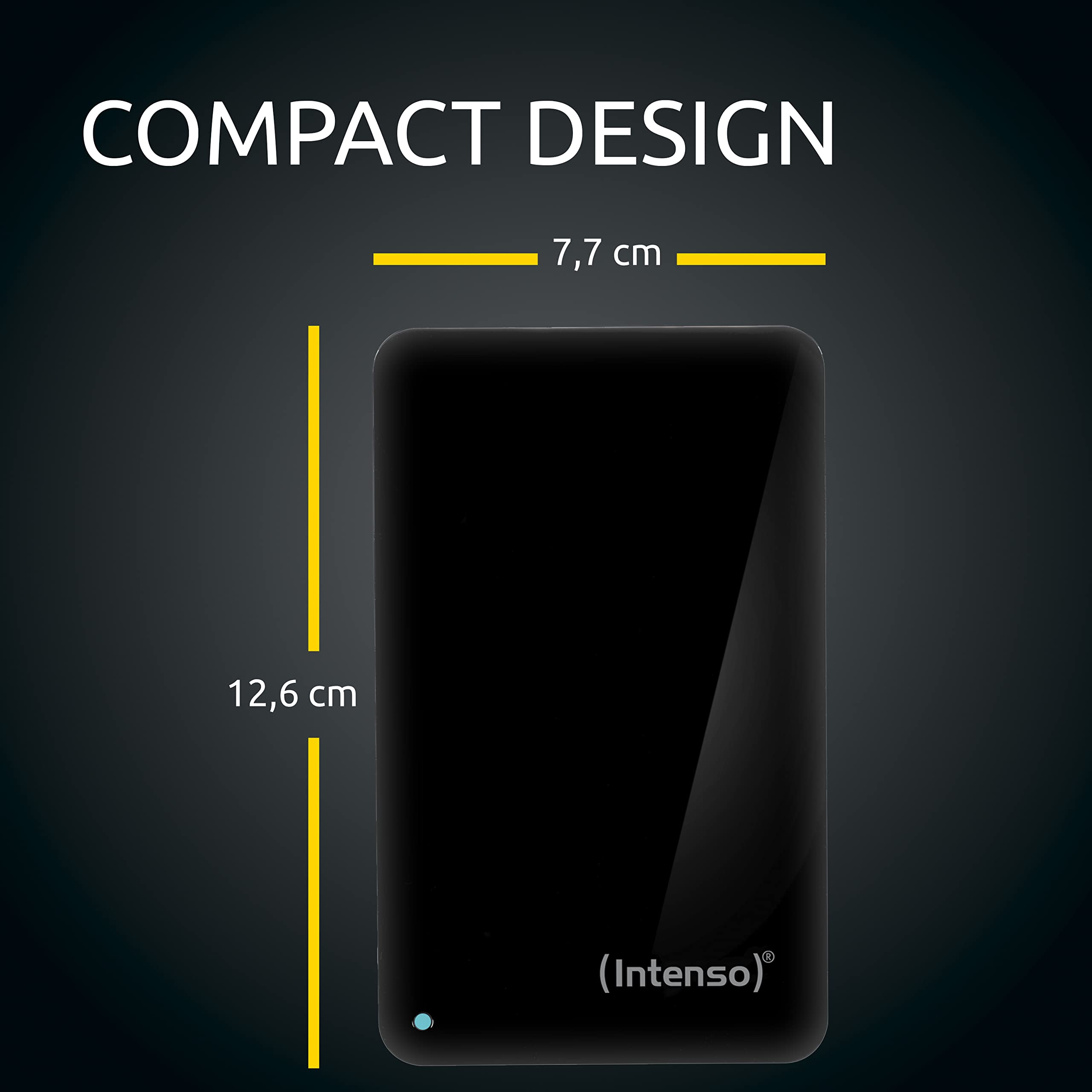 1Tb Intenso Usb3.0 Memory Case 2.5-Inch Slim Portable Hard Drive