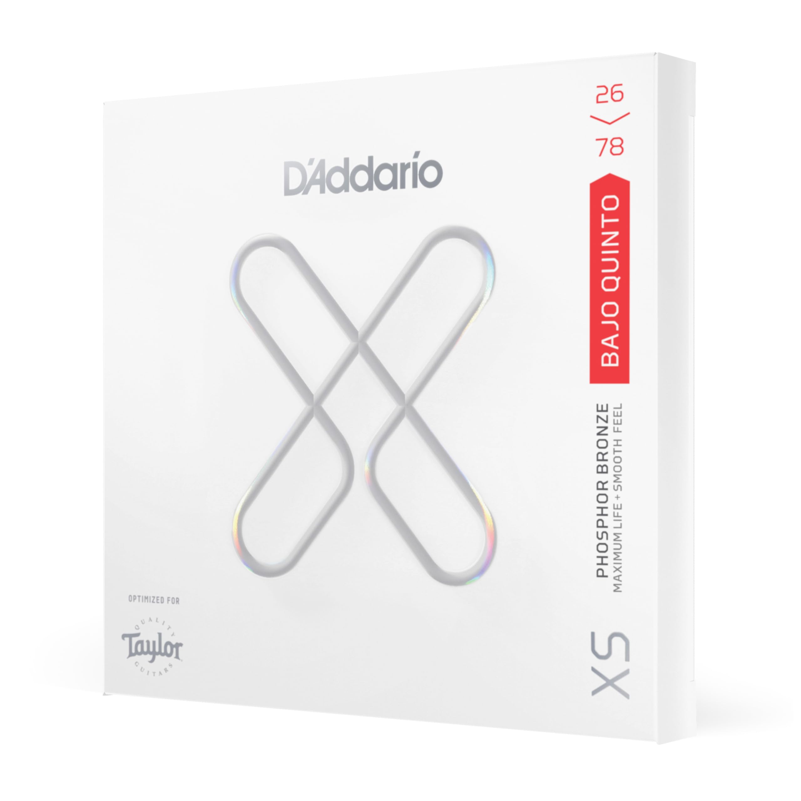 DAddario Bajo Quinto Strings - XS Phosphor Bronze Coated Strings - XSAPB2678 - Developed with Taylor Guitars - 10 String Set