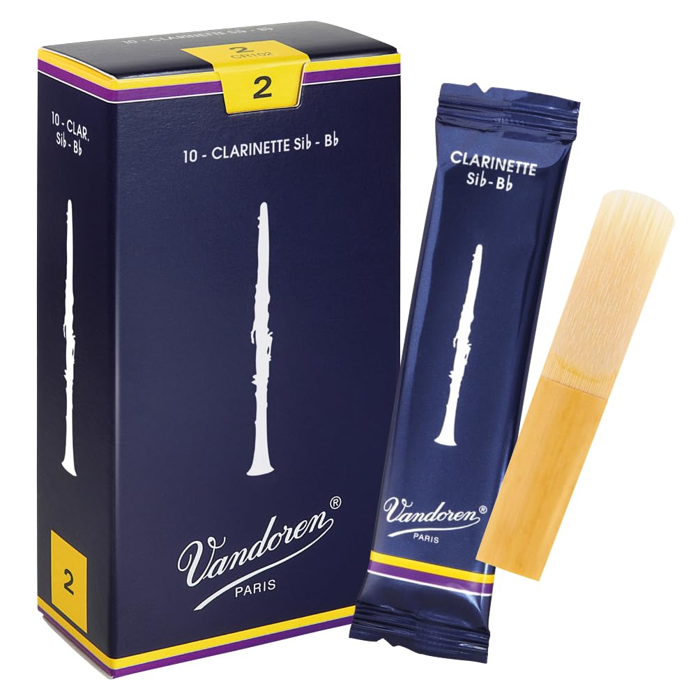 Vandoren Cr102 Bb Clarinet Traditional Reeds Strength 2; Box Of 10