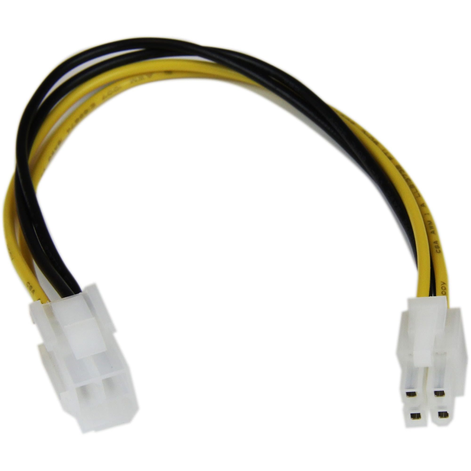 Startech.Com 8In Atx12V 4 Pin P4 Cpu Power Extension Cable   M/F   Power Extension Cable   4 Pin Atx12V (M) To 4 Pin Atx12V (F)
