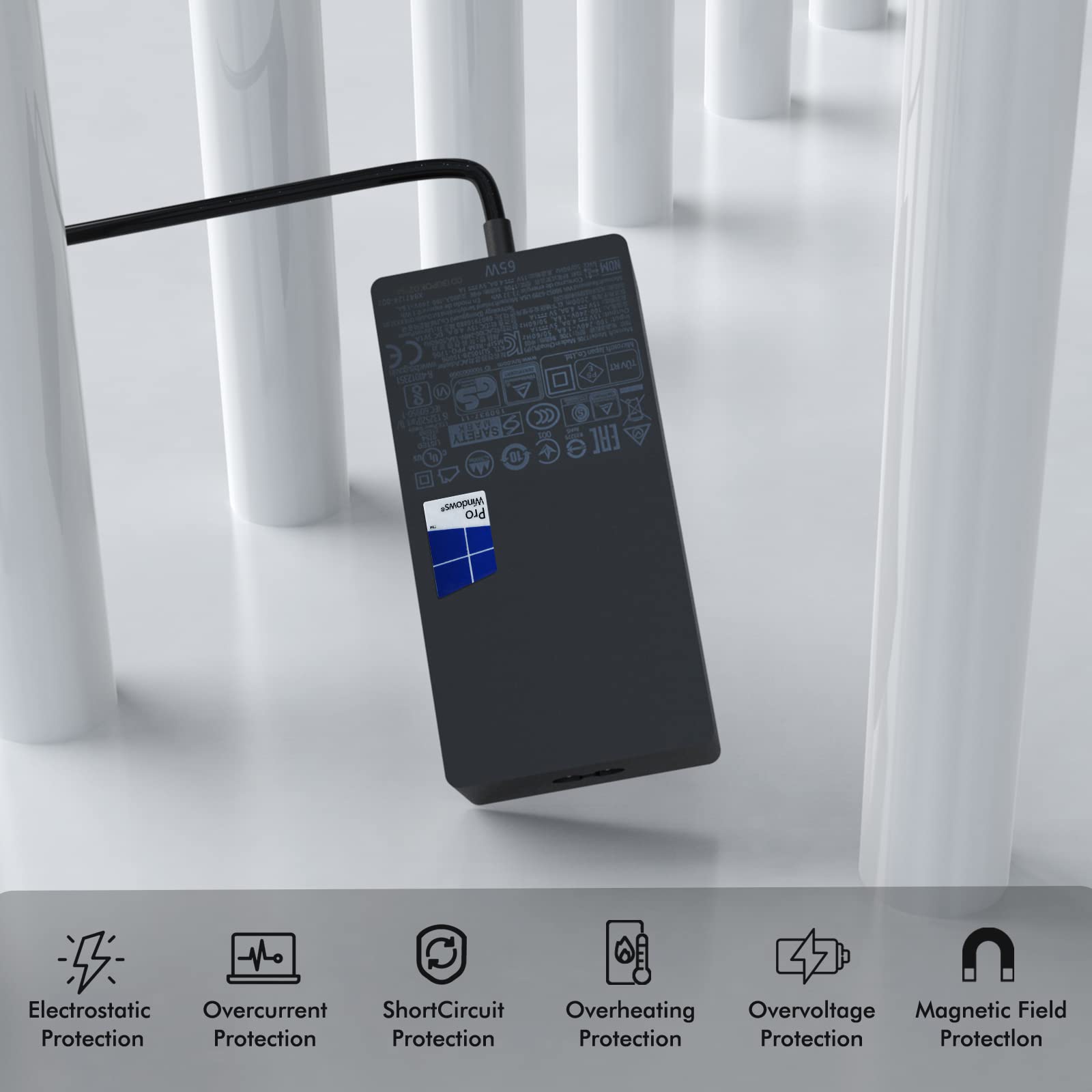 65W Surface Pro Charger Fit For Microsoft Surface Pro 9 8 7 6 5 4 X 1769 1736 1800 Laptop Adapter Power