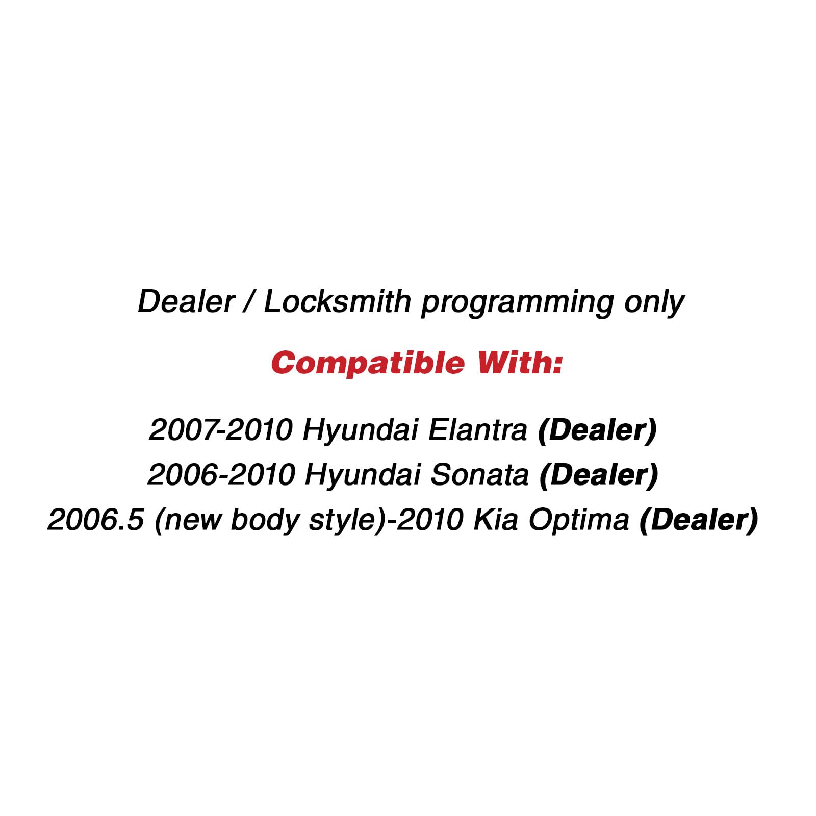Keylessoption Keyless Entry Remote Control Car Key Fob Replacement For Elantra Osloka 360T (Pack Of 2)