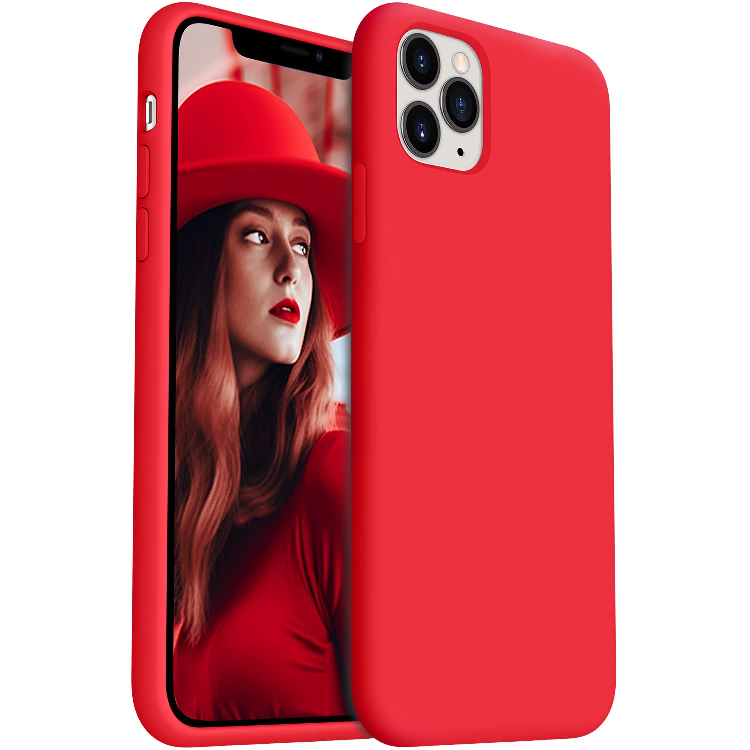 Aotesier Compatible With Iphone 11 Pro Max Cases,Premium Silicone [Military Drop Protection] & [Anti Scratch Soft Microfiber Lin