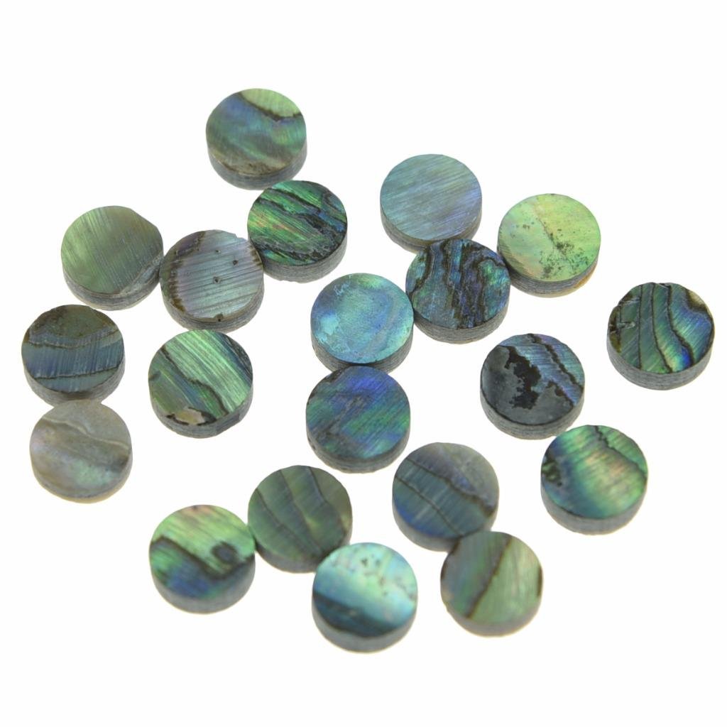 Dopro 20Pcs 6X2Mm Natural Paua Abalone Shell Inlay Fingerboard Fretboa ...