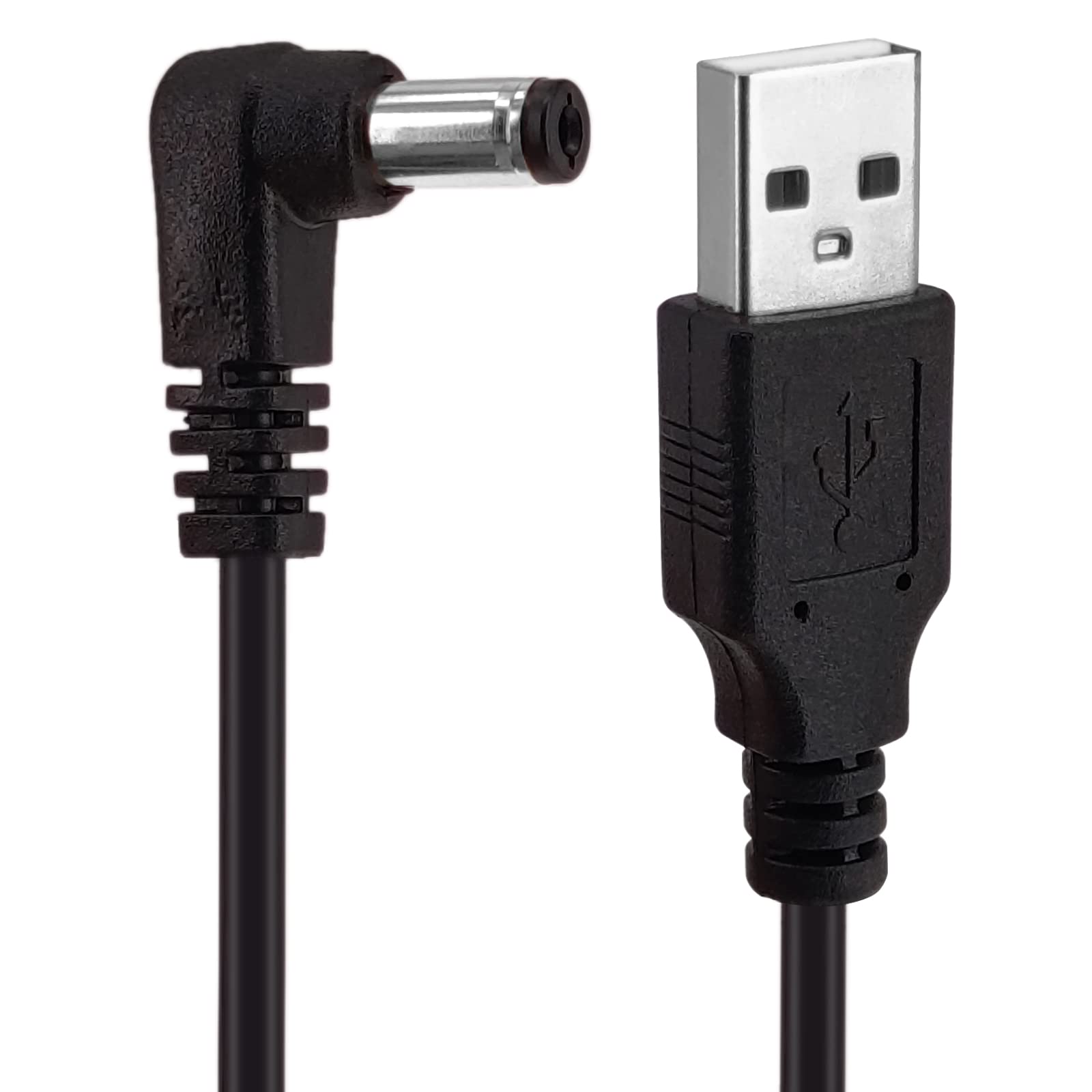 Yeebline Usb To Dc 5.5X2.1Mm Power Cord, 2 Pack 3Ft Usb 2.0 A Type Male To Dc 5.5 X 2.1Mm Dc 5V Power Plug Charger Connector Cha