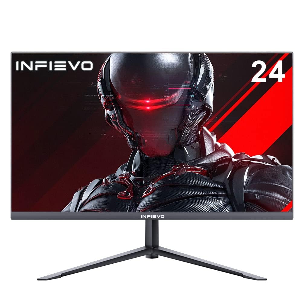 Infievo Gaming Monitor 24 Inch Fhd 1080P Computer Monitor 165Hz Va 1Ms Built In Speakers, Freesync, Ultra Thin Pc Monitor, Vesa