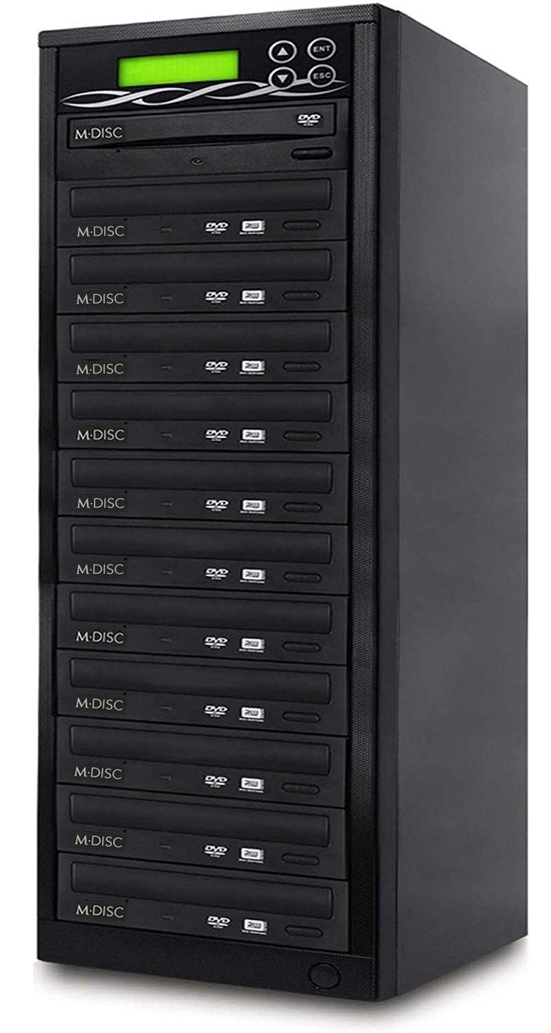 Bestduplicator Dvd Duplicator Built In Bd Certified 24X Burner (1 To 11 Target) Copier Tower Replication Recorder + Free Nero Mu