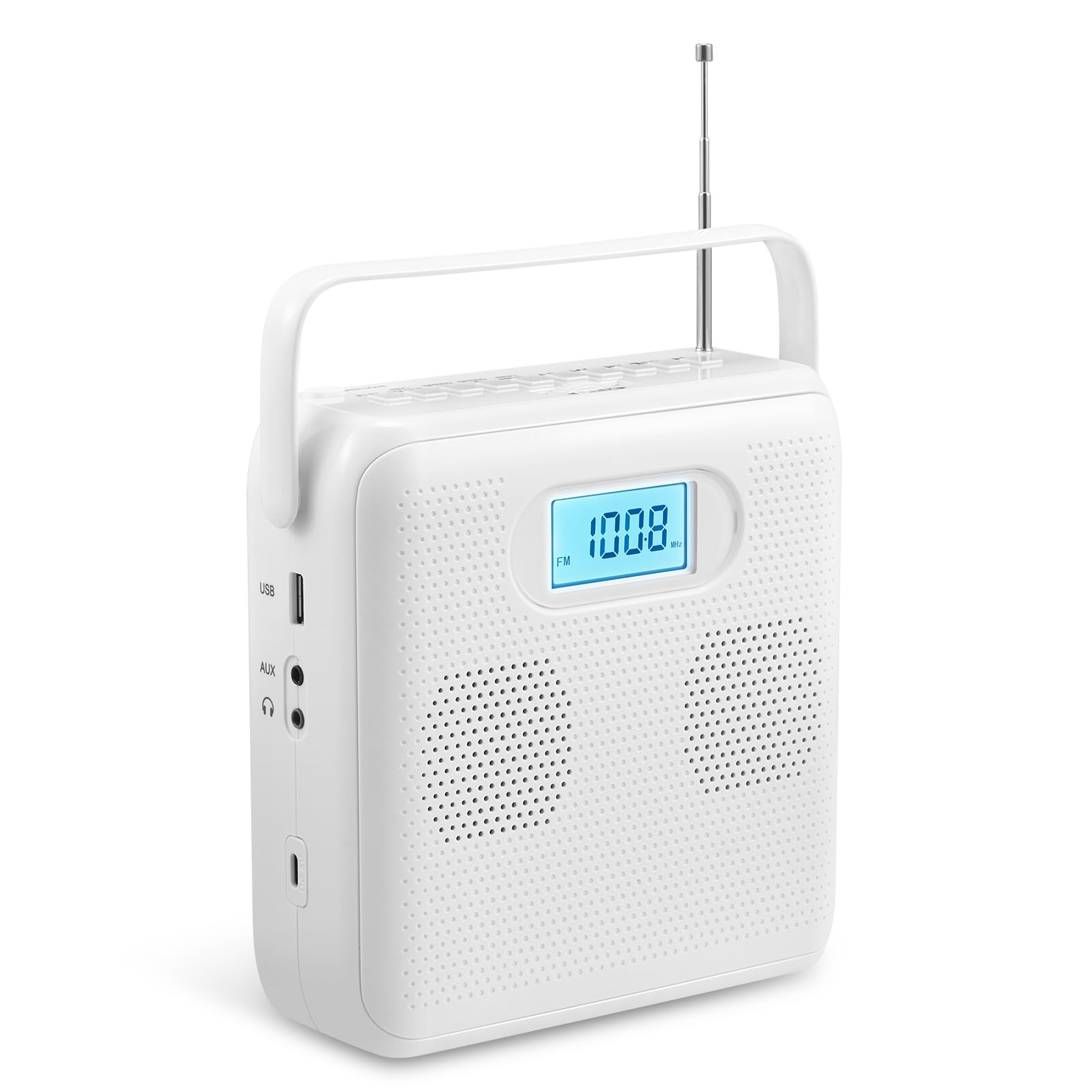 Gelielim CD Player Portable, Desktop CD Player with Bluetooth for Home, Personal CD Player with USB Transcription, FM Radio, USB