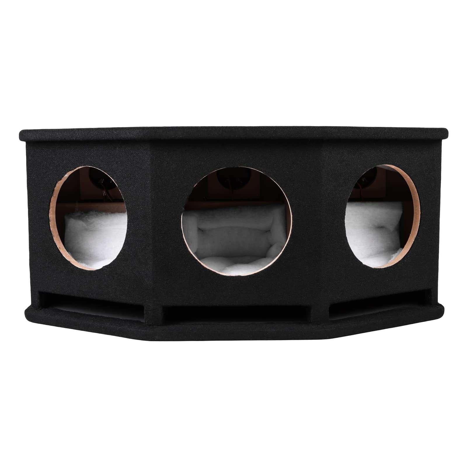 Skar Audio Sk3X8V Triple 8 Universal Fit Ported Subwoofer Enclosure With Angled Rear Firing Design