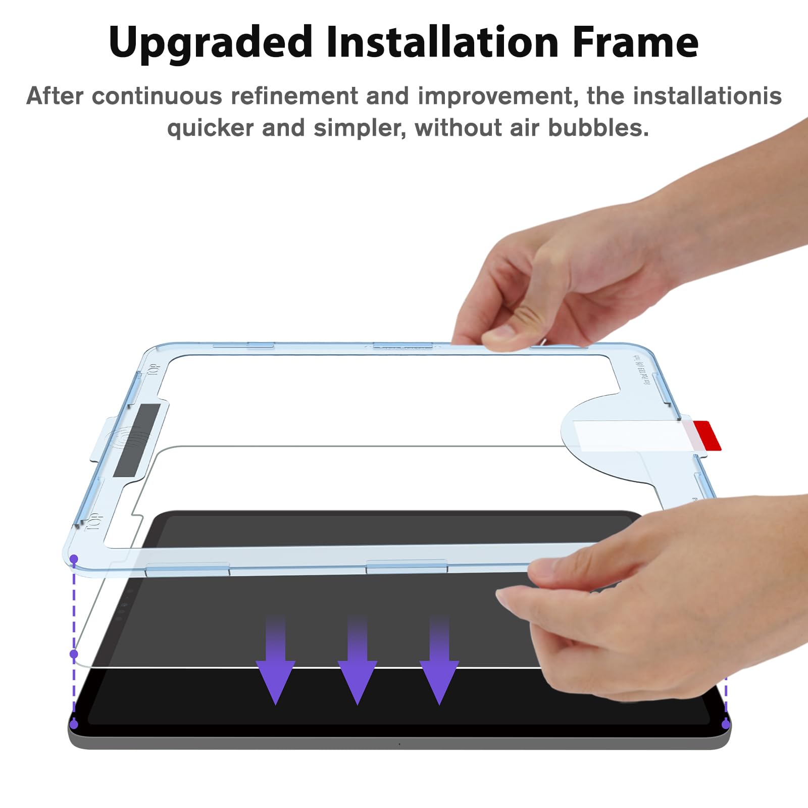 Kct Paperfeel Glass Screen Protector Compatible With Ipad Pro 12.9 6Th/5Th/4Th/3Rd Generation (2022&2021&2020&2018), Matte Surface, Tempered Glass, Ez Kit
