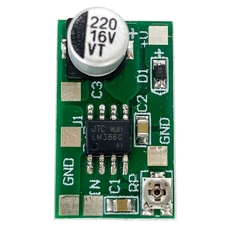 2Pcs Dc 3V 12V 5V 6V 9V Lm386 Mini Audio Power Amplifier Board Mono Micro Amp Module 750Mw Adjustable Volume