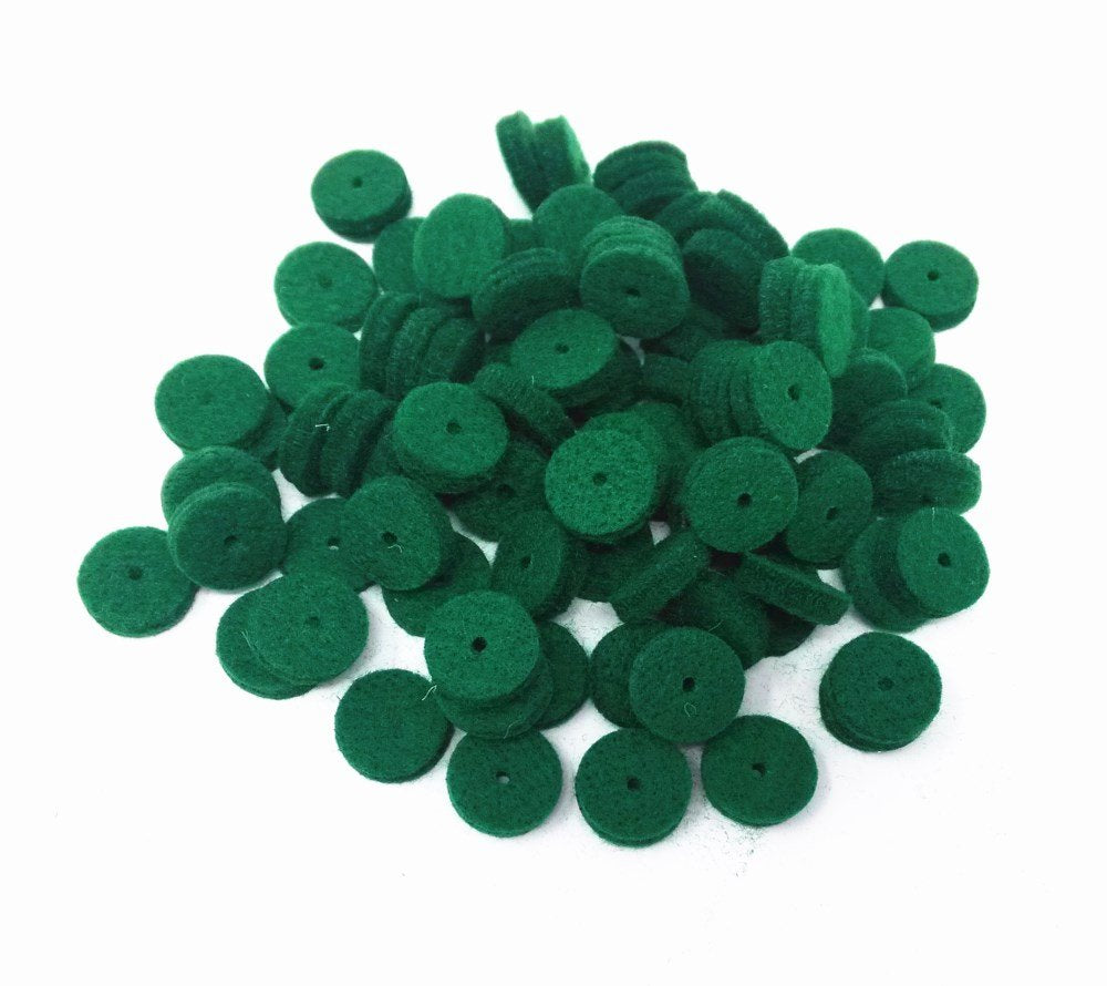 Honbay 90Pcs Green Hitch Pin Felt Balance Rail Punchings Piano Regulating Repair Accessory